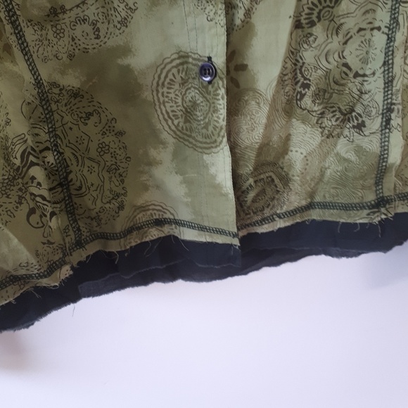 Prana Breathe Button Down Shirt Sz M Olive Green - Picture 4 of 5